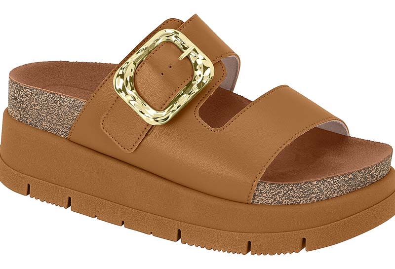 SANDALIAS MUJER MOLECA CAMEL Mossa