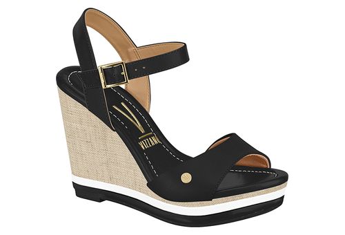 SANDALIAS CUÑAS VIZZANO NEGRO 6283.2320.14174
