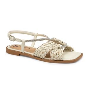 SANDALIAS FLATS TANARA CREMA T8621.0002.M86212