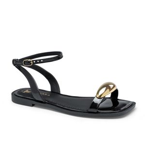 SANDALIAS FLATS TANARA NEGRO T8622.0001.M86221