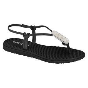 SANDALIAS FLATS BEIRA RIO NEGRO 8395.228.11059