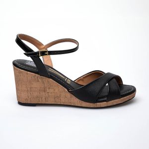 SANDALIAS CUÑAS VIZZANO NEGRO 6501.117.14494