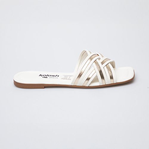 SANDALIAS FLATS KOLOSH CREMA Y8032.0001.M80321