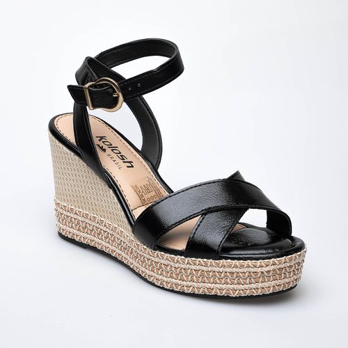 SANDALIAS CUÑAS KOLOSH PRETO Y8261.0004.M82614